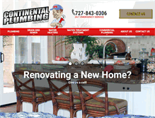 Tablet Screenshot of continentalplumbing.net